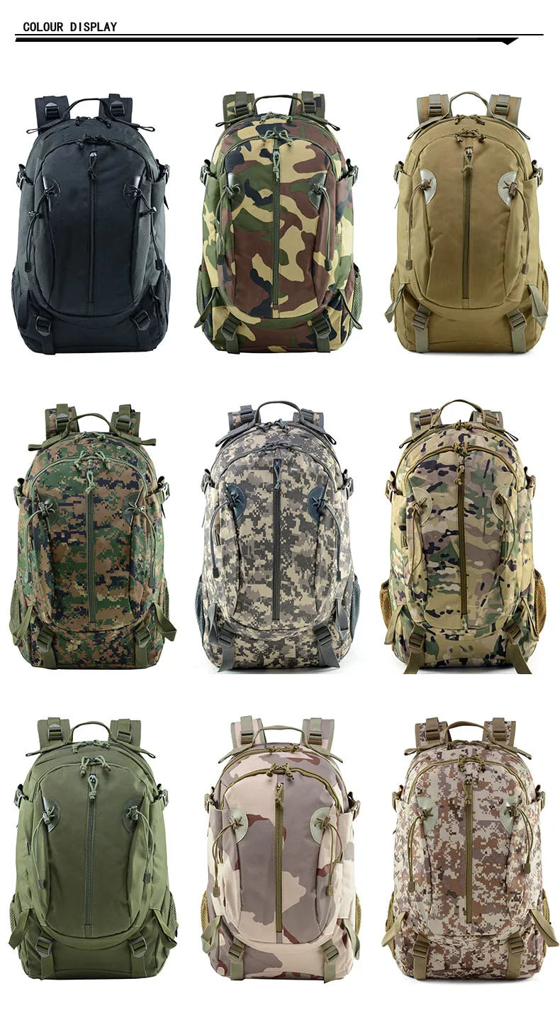 Outdoor Camouflage Backpacks Men's New Oxford Large Capacity Sports Cloth Waterproof Bag Tactical Backpack