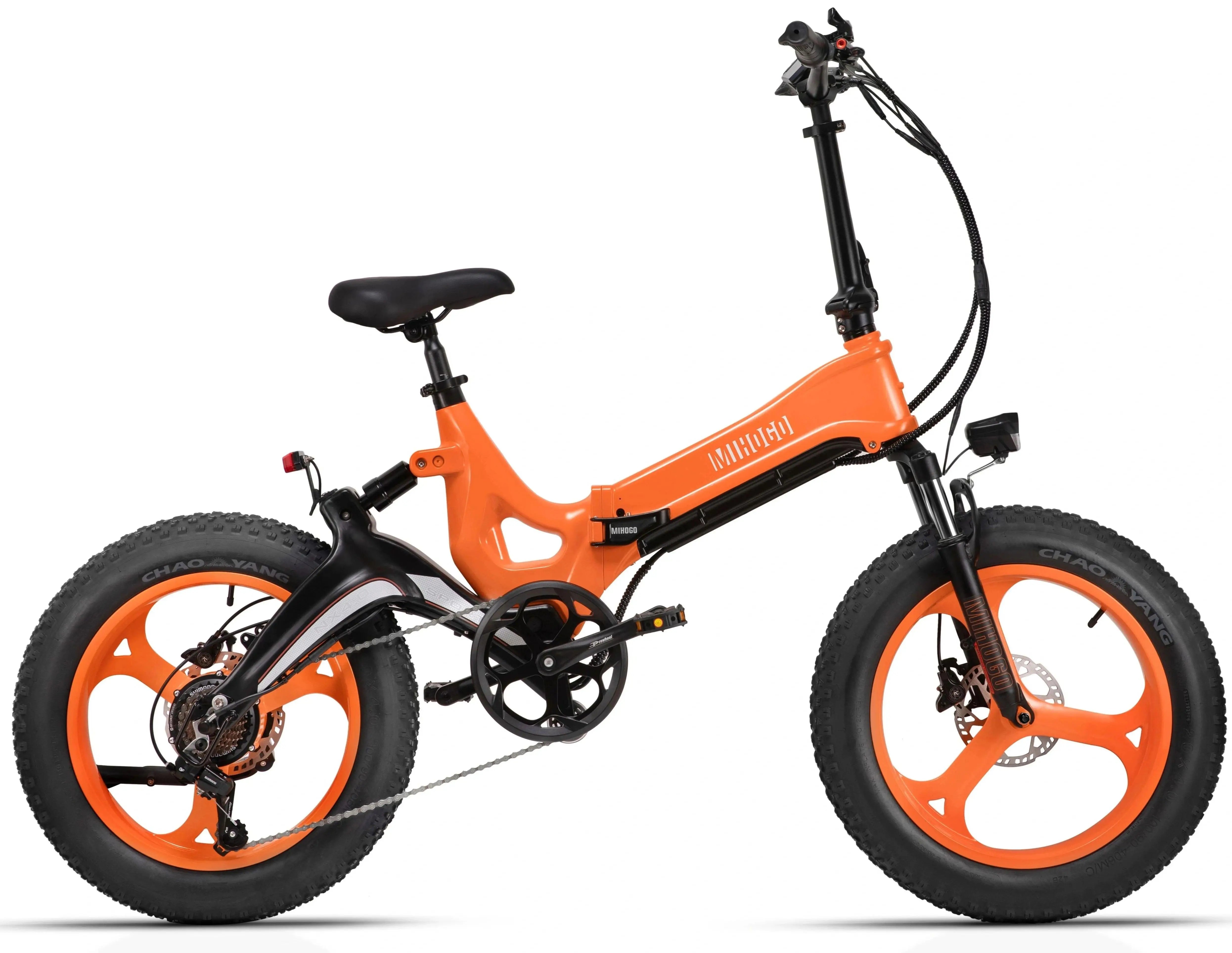 MIHOGO NX max Adult Electric Bicycle, 750W city ebike, 48V 12.8AH E-bike, 20-Fat Tire Foldable Electric Bike