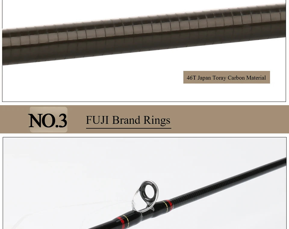 KUYING Teton UL Ultra-light Soft Fishing Rod 1.8m 1.9m 1.92m Lure Carbon Casting Spinning Cane Pole Medium Action FUJI Part