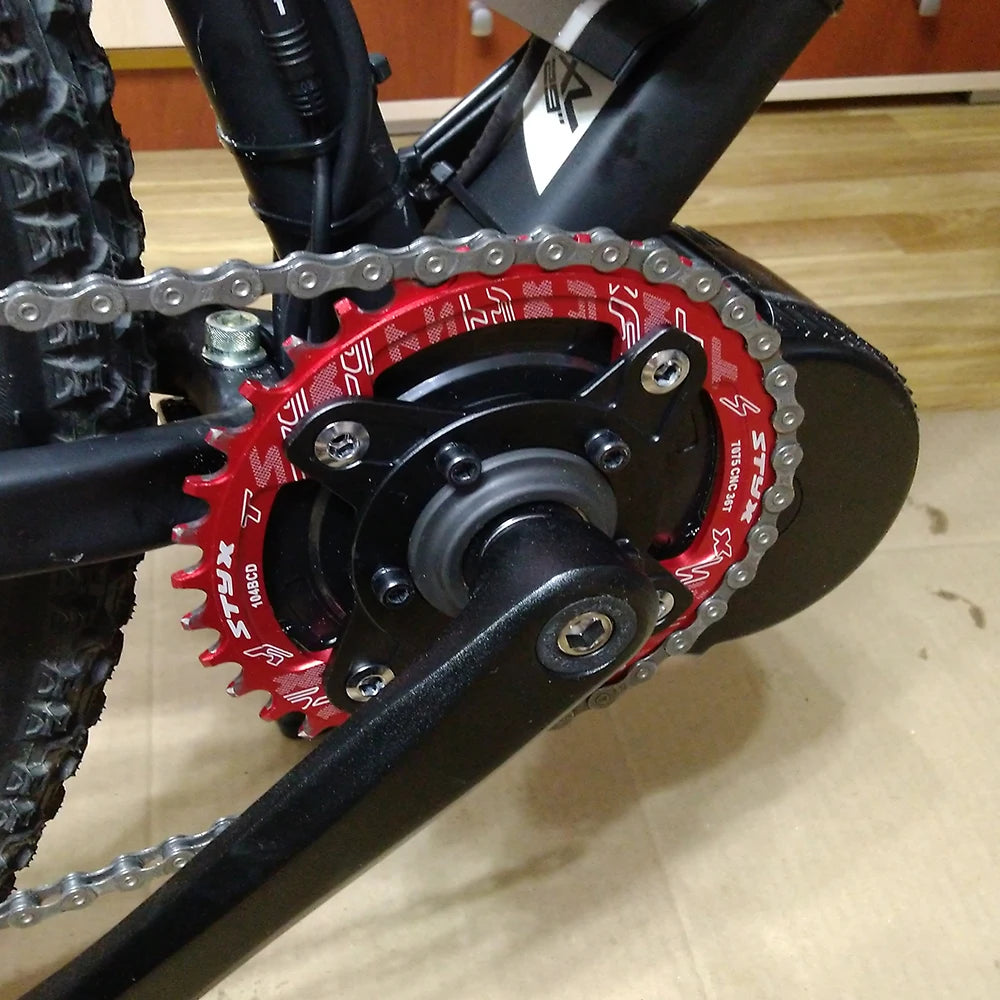 E-bike Chain Wheel 32T 34T 36T 38T Red Blue Black For Bafang Mid Drive Motor Kits 8FUN Replacements Electric Bicycle Conversions