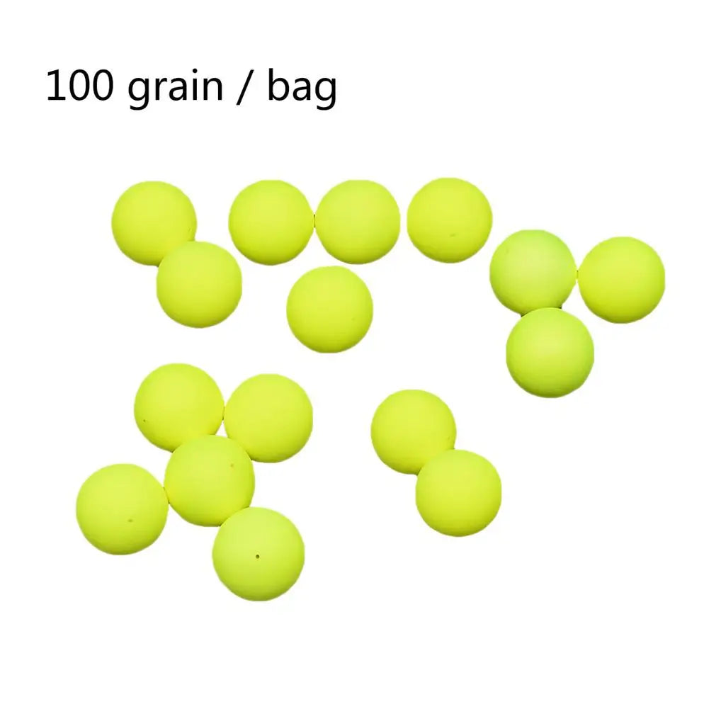 100PCS Foam Fishing Float Hard Balls Buoyancy Ball Float Gear Fish Float Outdoor Floating Fishing Tackle Fishing Accessory