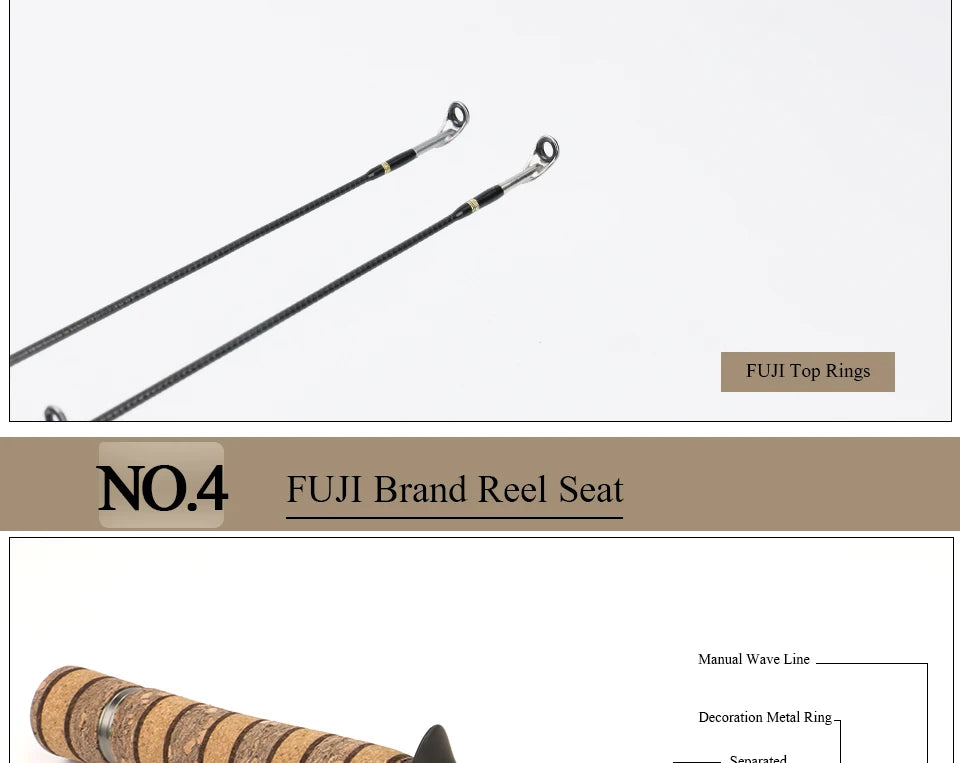 KUYING Teton UL Ultra-light Soft Fishing Rod 1.8m 1.9m 1.92m Lure Carbon Casting Spinning Cane Pole Medium Action FUJI Part