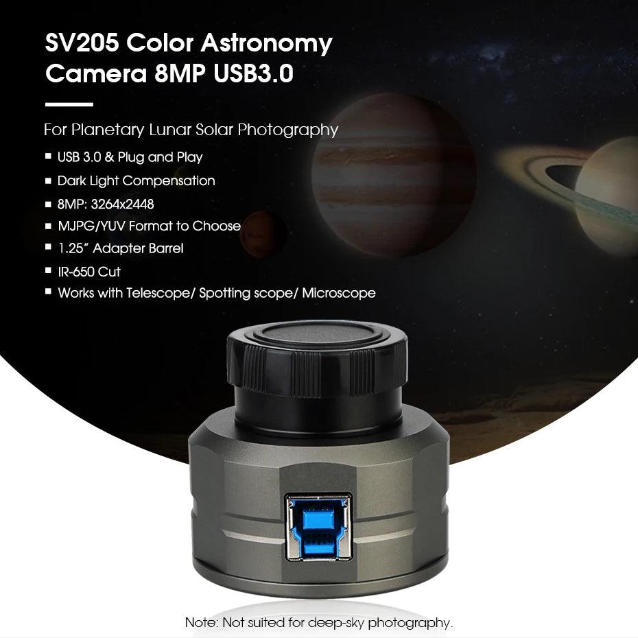SVBONY SV205/sv105 Planetary Camera Electronic Telescope Eyepiece with 1.25'' UHC /UV-IR Elimination of Light Pollution Filter