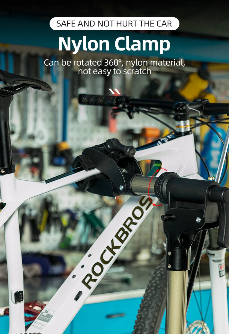 ROCKBROS Bicycle Repair Stand Aluminum Alloy Bike Work Stand Bike Rack Holder MTB Road Bicycle Maintenance Repair Tools Rack