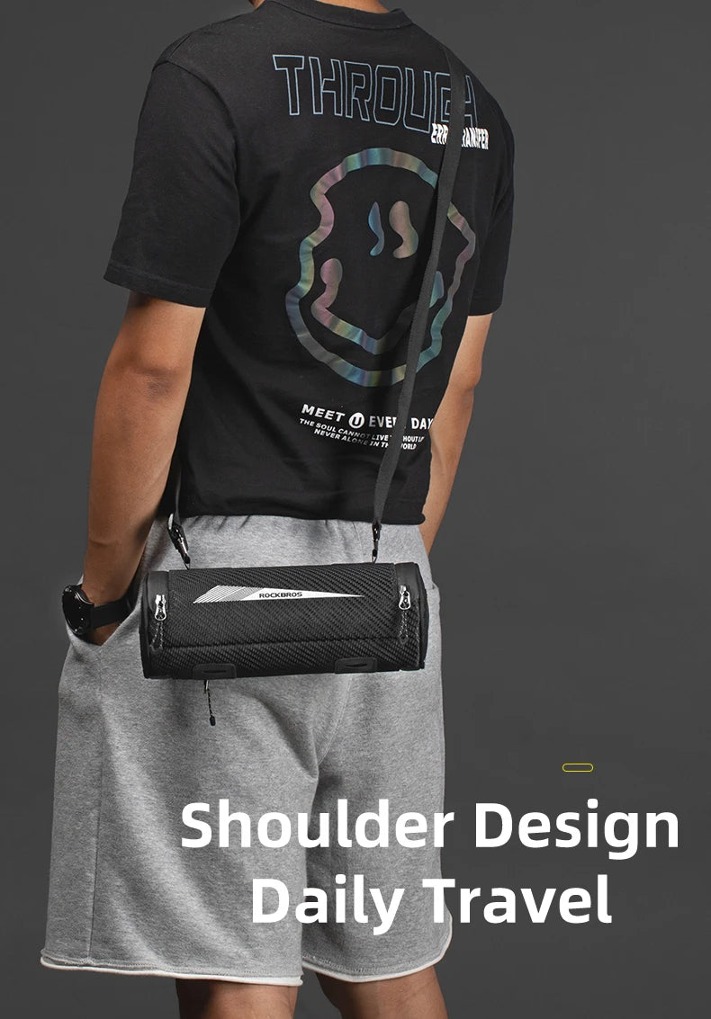 ROCKBROS Bike Front Bag Cycling Waterproof Large Capacity Handlebar Bag Portable MTB Road Bike Pannier Multi-purpose Leisure Bag