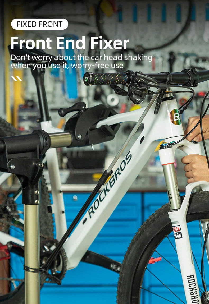 ROCKBROS Bicycle Repair Stand Aluminum Alloy Bike Work Stand Bike Rack Holder MTB Road Bicycle Maintenance Repair Tools Rack