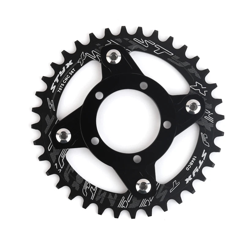 E-bike Chain Wheel 32T 34T 36T 38T Red Blue Black For Bafang Mid Drive Motor Kits 8FUN Replacements Electric Bicycle Conversions