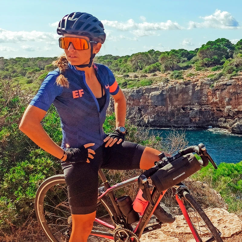 ROCKBROS Bike Front Bag Cycling Waterproof Large Capacity Handlebar Bag Portable MTB Road Bike Pannier Multi-purpose Leisure Bag