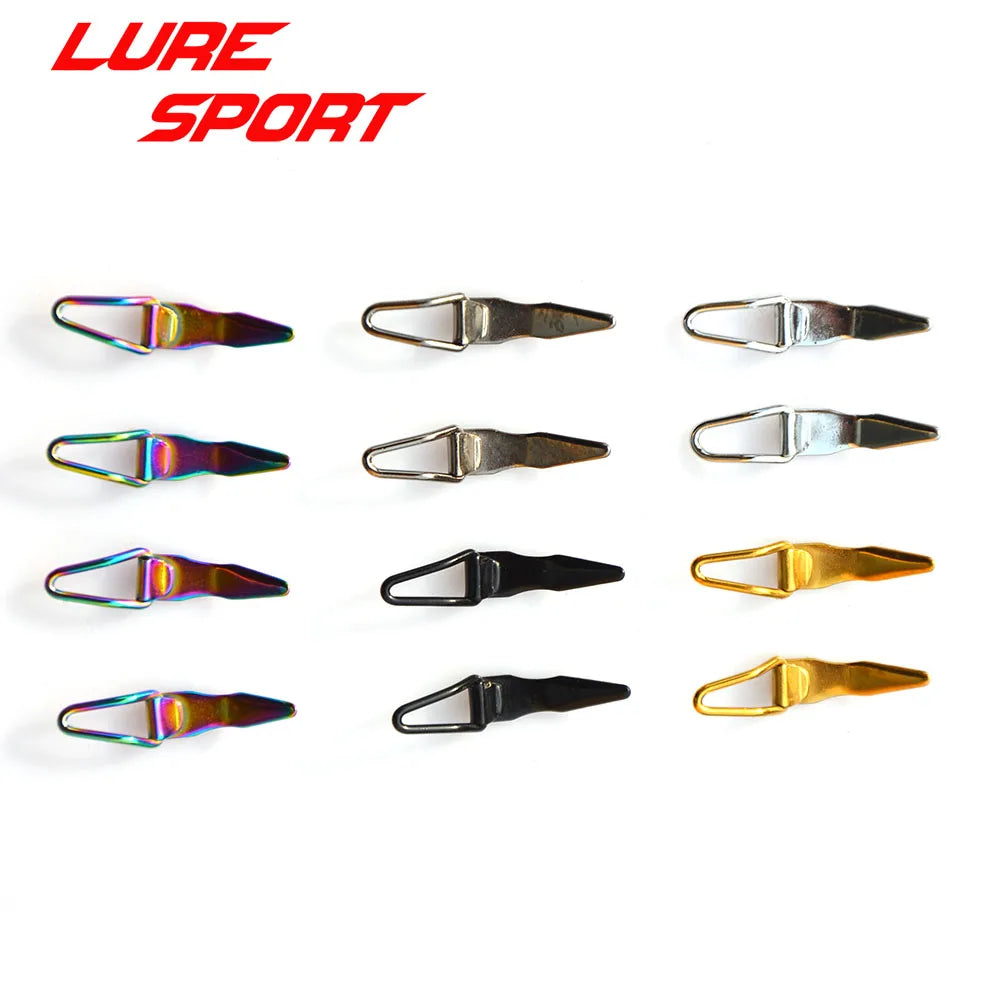 LURESPORT 12pcs 20pcs Stainless Steel Hook Keeper for Lure Collapsible Rod Building Component Repair Fishing rod DIY Accessory