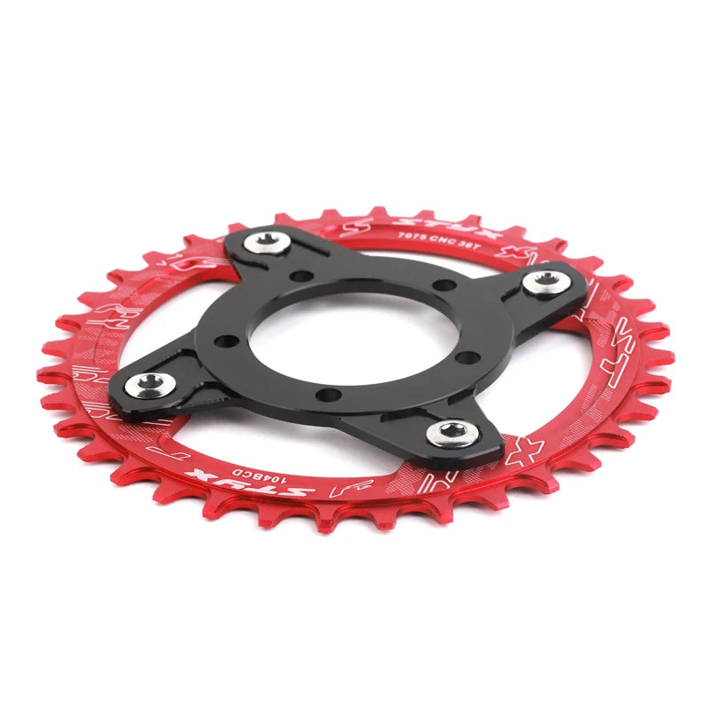 E-bike Chain Wheel 32T 34T 36T 38T Red Blue Black For Bafang Mid Drive Motor Kits 8FUN Replacements Electric Bicycle Conversions