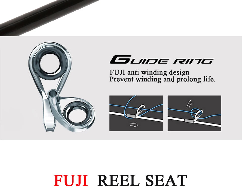 KUYING Teton UL Ultra-light Soft Fishing Rod 1.8m 1.9m 1.92m Lure Carbon Casting Spinning Cane Pole Medium Action FUJI Part