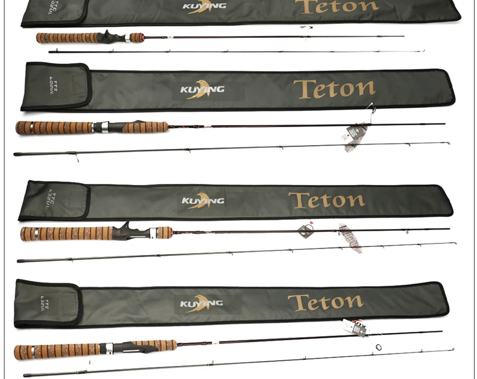 KUYING Teton UL Ultra-light Soft Fishing Rod 1.8m 1.9m 1.92m Lure Carbon Casting Spinning Cane Pole Medium Action FUJI Part