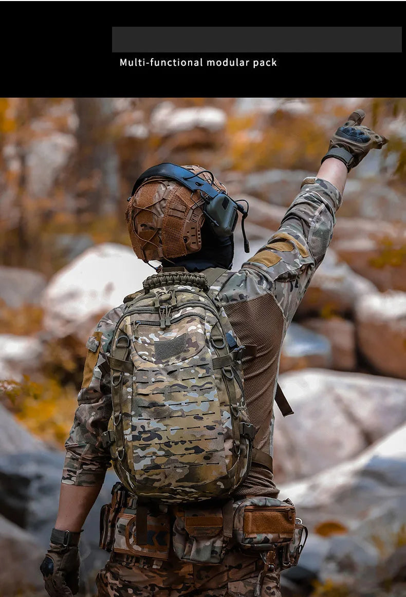 Oulylan Outdoor Traveling Waterproof Trekking Fishing Hunting Climbing Bag Male Camo Backpack Camping Men  Rucksack