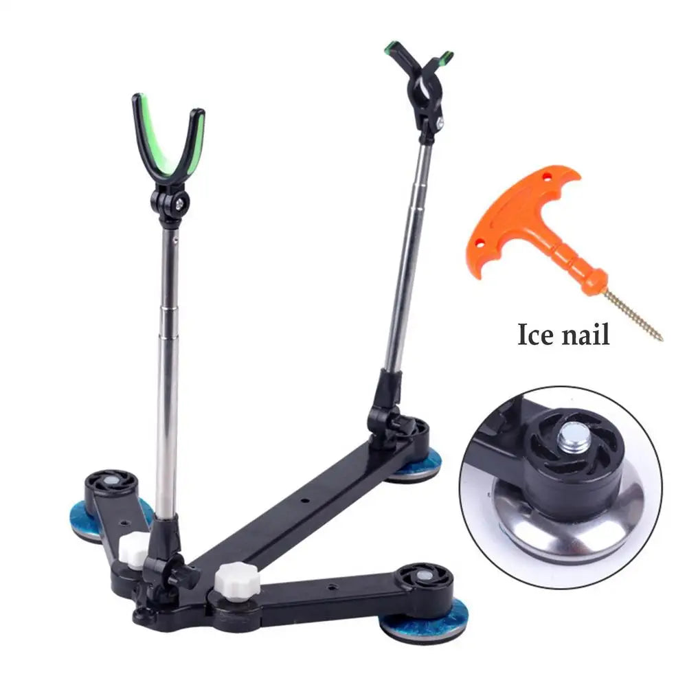 Adjustable Raft Fishing Bracket Durable Adjustable Rod Floor Stand Holder Boat Fishing Rod Storage Rack