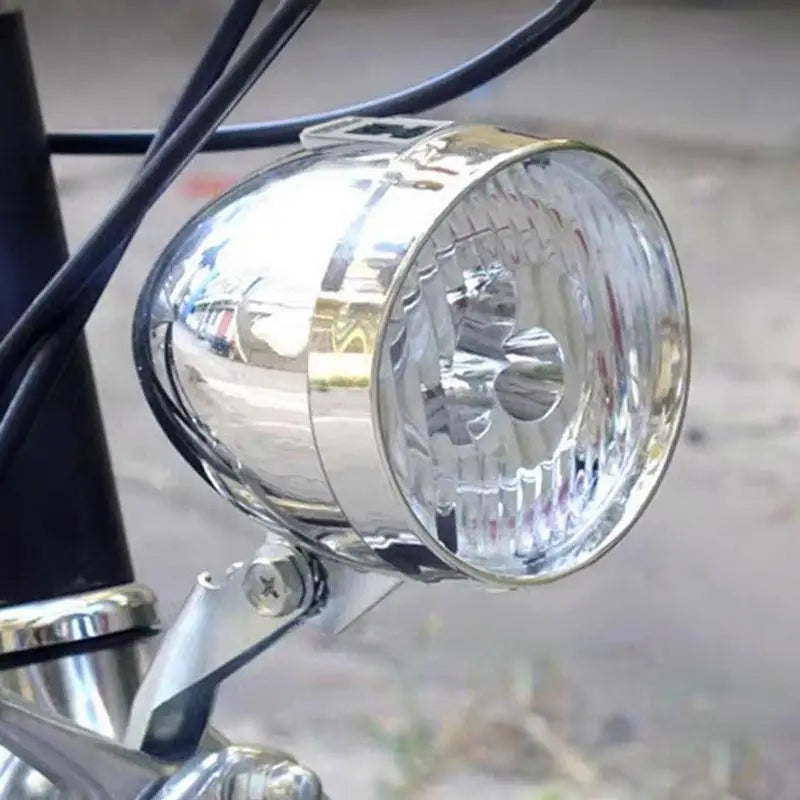 Bicycle Headlight 3 LED Vintage Ultra Bright Flashlight Light Lamp Bike Front Light Safe Abs Plastic Shell Retro Led Lamp