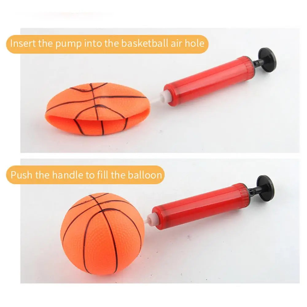 2021 New 4 Helights 1.15M Adjustable Kid Hoop Set Children Shoot a Basket Gifts Basketball Back Board Stand Sport
