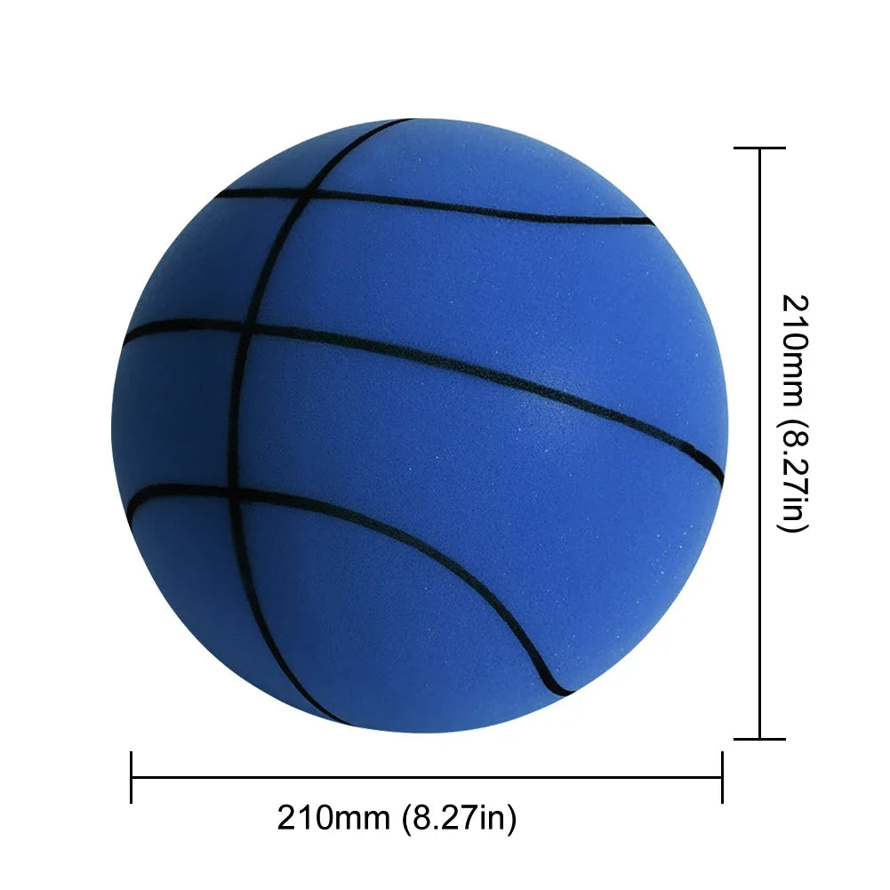 18/21/24CM Kids Bouncing Mute Basketball Squeezable Mute Bouncing Basketball Indoor Silent Ball Foam Basketball Bounce Football