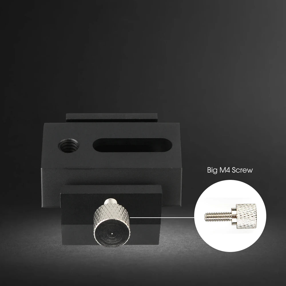 SVBONY Fully Metal Bracket Base Shoe + 42mm Dovetail UNC 1/4-20 Mounting for Optical Telescope Guiding Scope