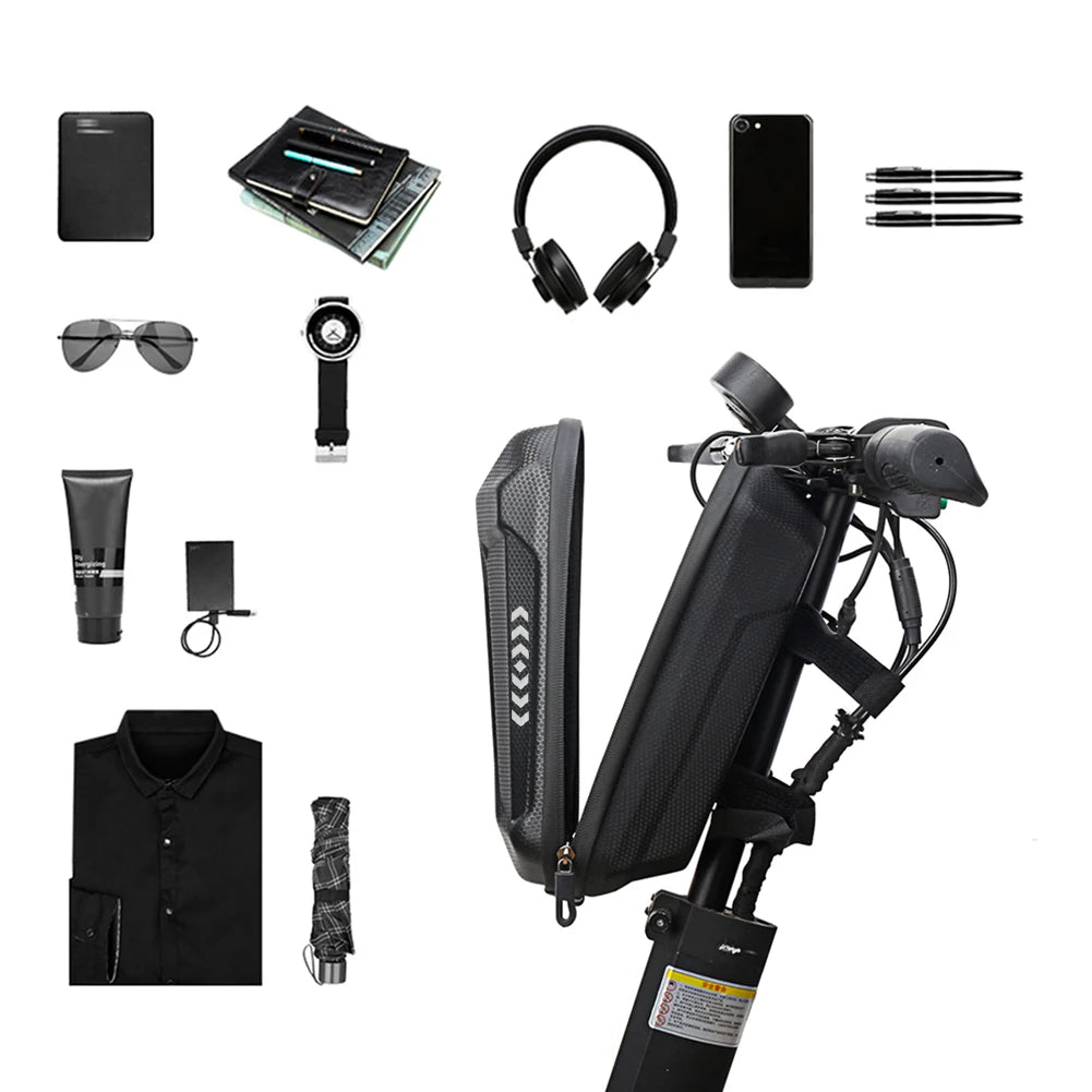 Electric Scooter Front Bag EVA Waterproof Electric Vehicle Bag Scooter Hard Shell Front Hanging Storage Pouch Scooter Accessory