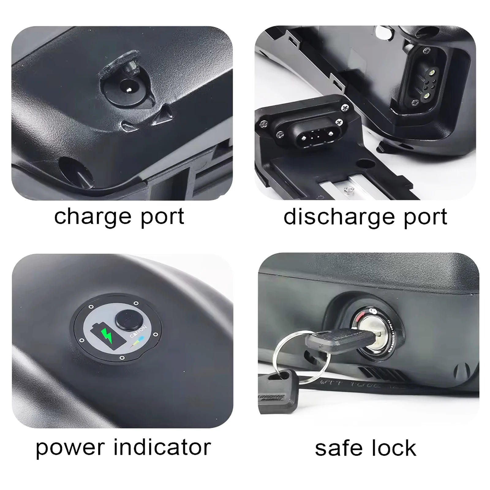 52V 48V 36V60V 72V Ebike Battery Downtube Original 21700 Lithium Battery For Electric Bicycle 350W 500W 750W 1000W 1500W 2000W