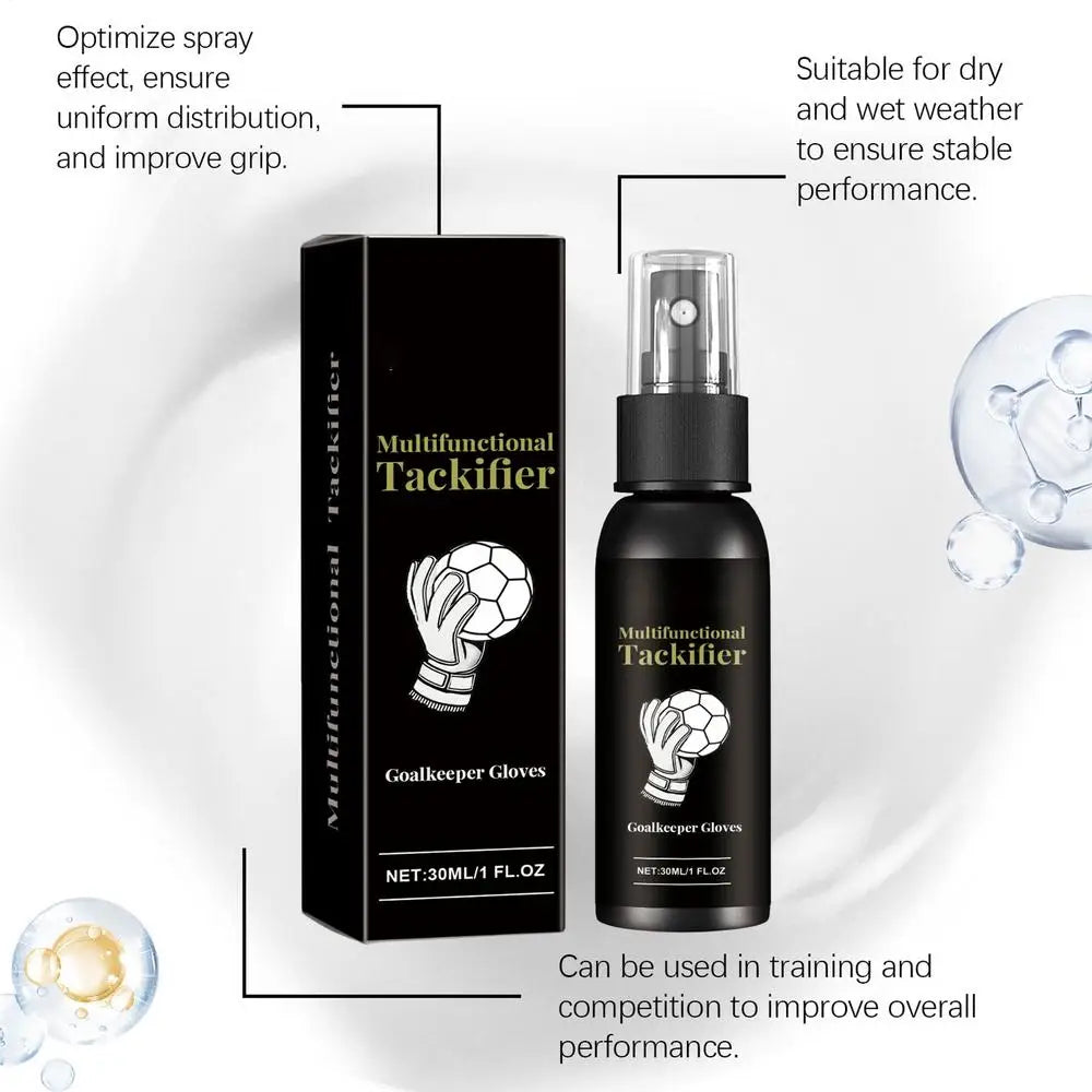 Goalkeeper Gloves Grip Spray 30ml Safe Gloves Wash & Prepare Gentle Goalkeeper Gloves Spray Effective Glove Grip Spray Sports