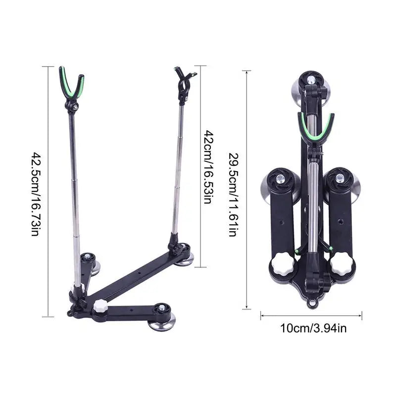 Adjustable Raft Fishing Bracket Durable Adjustable Rod Floor Stand Holder Boat Fishing Rod Storage Rack