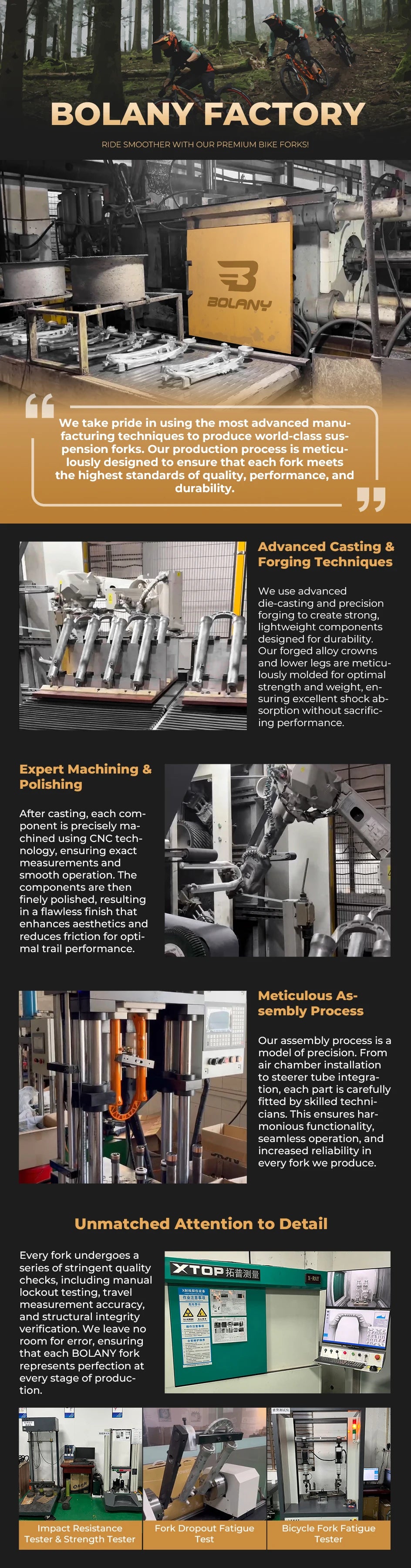 BOLANY Bike Air Fork 27.5/29inch 120mm Travel Oil Air Suspension Lightweight Magnesium Alloy Quick Release Bicycle Fork