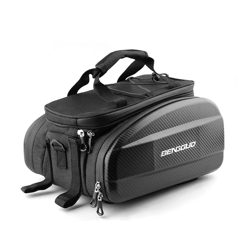 EVA Bicycle Carrier Bag Bike Rear Basket Waterproof Pannier Trunk Bags Back Rack Rear Seat Bag Cycling Luggage Shoulder Handbag