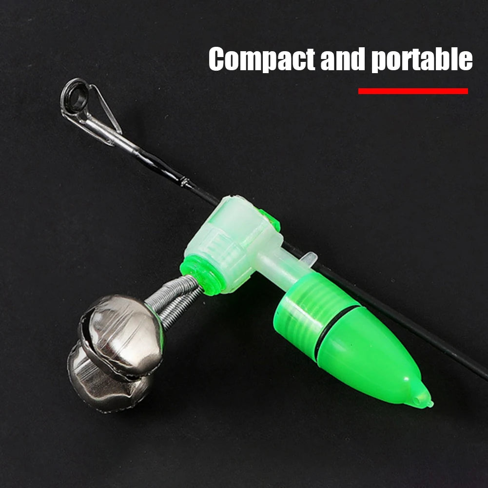 10 Pcs Fishing Bells Fishing Bite Alarms Bell Rod Clip Tip Twin Spiral Bells Fishing Rod Alarm Night Fishing Rod Bite Bait Alarm