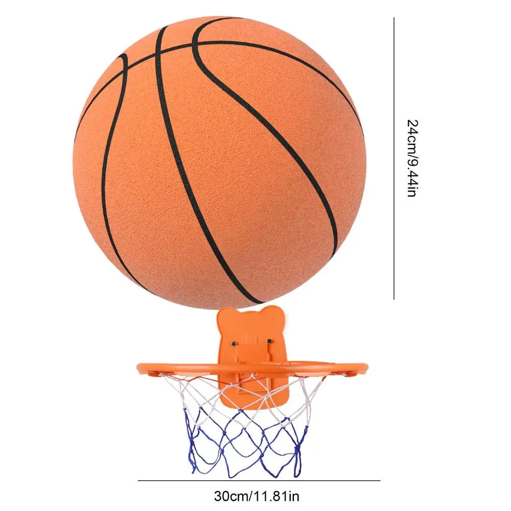 Indoor Silent Basketball With Basketball Hoop Size 3/5/7 Adult Kids Bouncing Mute Ball Foam Bounce Basketballs Child Sports Toy