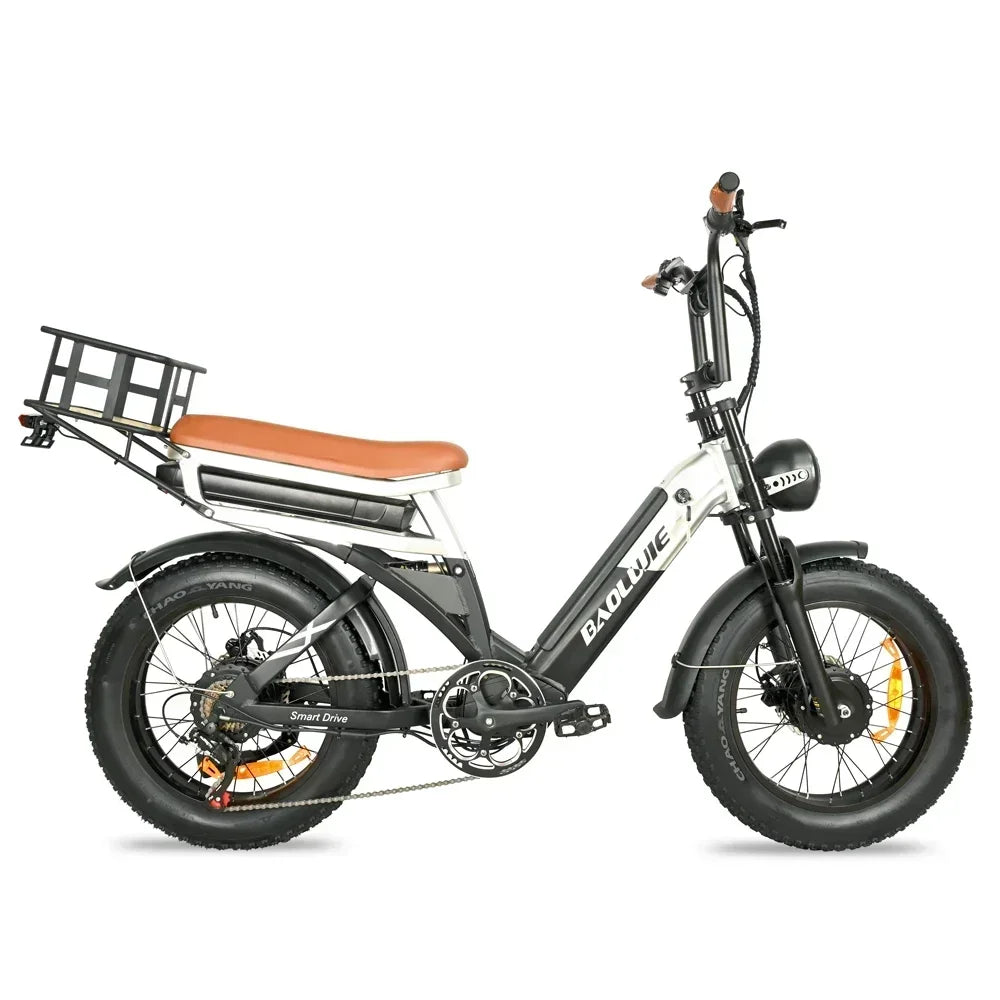 Electric bicycle BAOLUJIE 2000W  48V 30AH battery adult Electric bike 20-inch tire Multi functional all terrain E-bike
