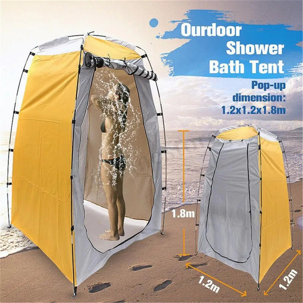 Outdoor Shower Bathing Tent Quick Opening Camping Beach Privacy Toilet Tent Portable Changing Fits Room Sun Protection Tents