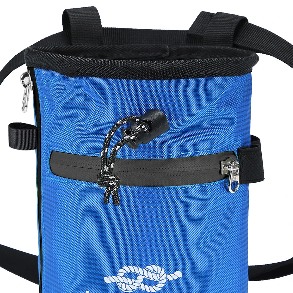 Waterproof Chalk Bag Bucket With Chalk Brush Climbing Pockets Bouldering Brush Rock Climbing Brush Chalk Climbing Accessories