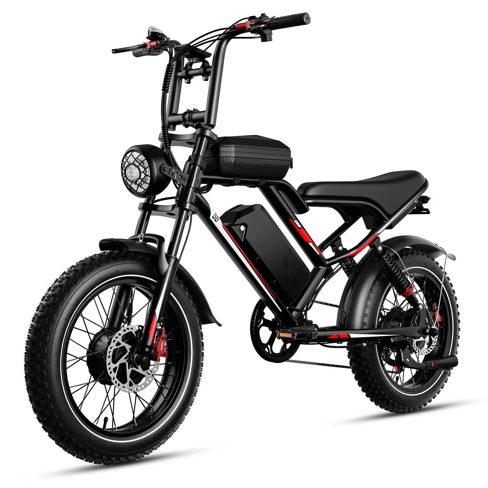 EBIKE S8 Adult Electric Bicycle Men2000W Dual Electric Motor Bicycle 48V 25AH Battery 20