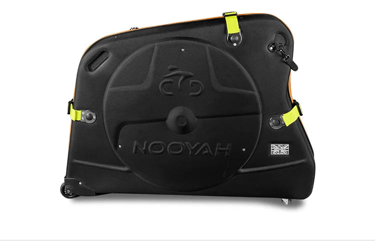 NOOYAH Bike Travel Case Bicycle Transport Bag EVA Case MTB Road Bike Accessories Hardshell Round Trip Suitcase Bike Travel Tools