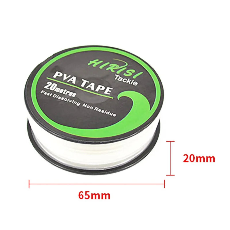 1PC Fishing PVA Tape Quick Water Dissolve Film String Line Roll Feeder Fast Water-Soluble Carp Fishing Tools Carp Fishing Feeder