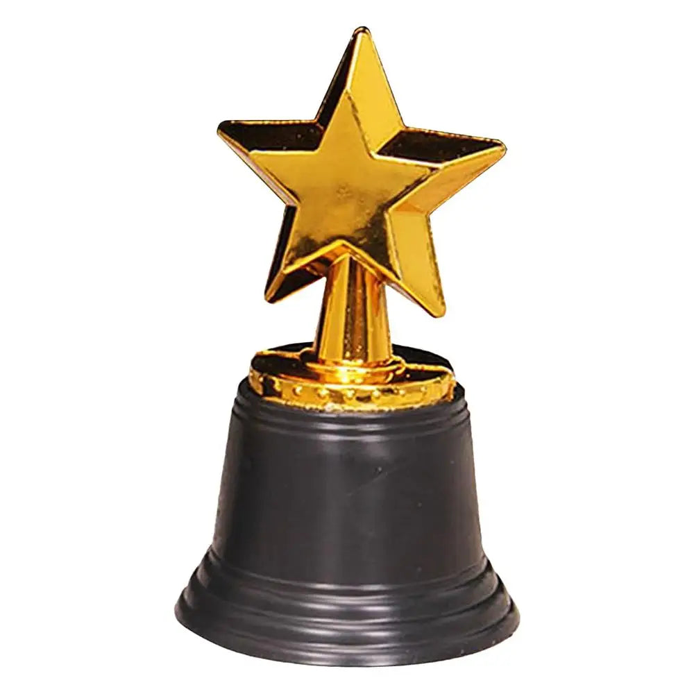 Star Gold Award Trophies Recognition Award Golden Trophies Prize for Kids Party Favors Props Rewards Winning Prizes