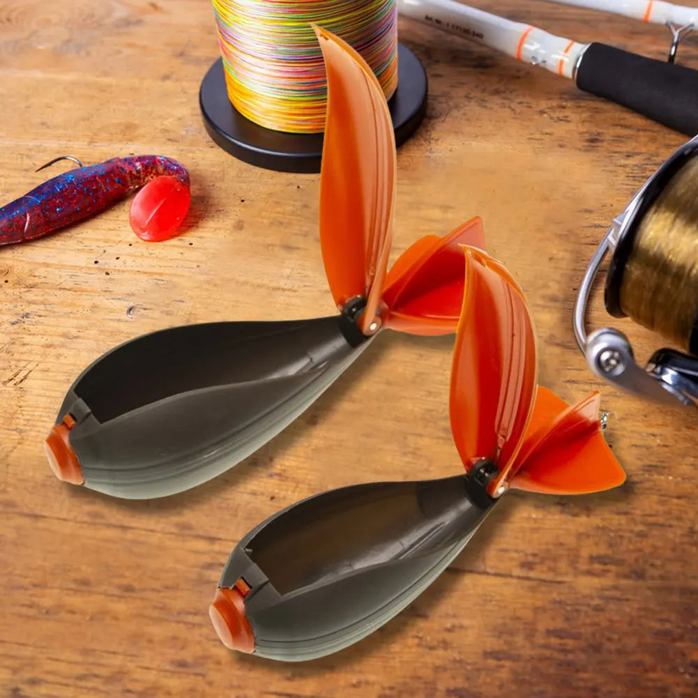 1-5pcs Carp Fishing Rocket Feeder Spod Float Lure Bait Holder Container Spomb Pellet Feeders Position Fishing Accessorie