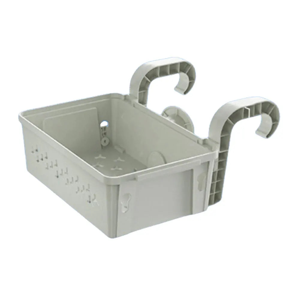 Poolside Storage Baskets with Cup Holders Fit 3-Inch Or Smaller Top Rails Pool Hanging Basket for Above Ground Pool