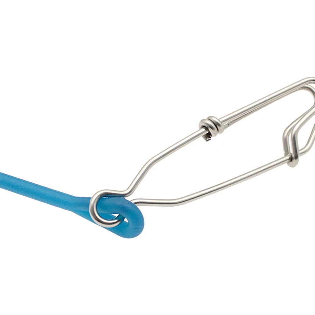 1-5pcs 28cm Fishing Trolling Pin Buffer Stainless Steel Shock Absorption Downriggers Weight Snubber Connector Sea Fishing Gear P