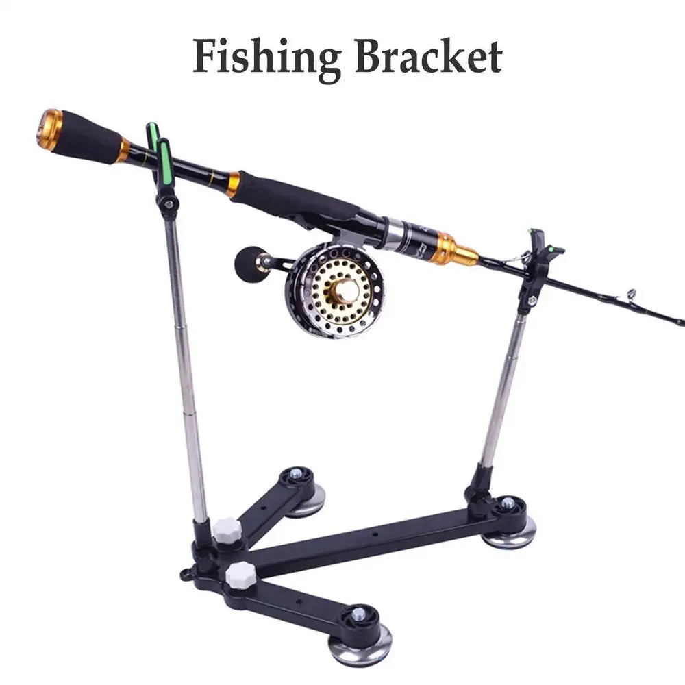Adjustable Raft Fishing Bracket Durable Adjustable Rod Floor Stand Holder Boat Fishing Rod Storage Rack