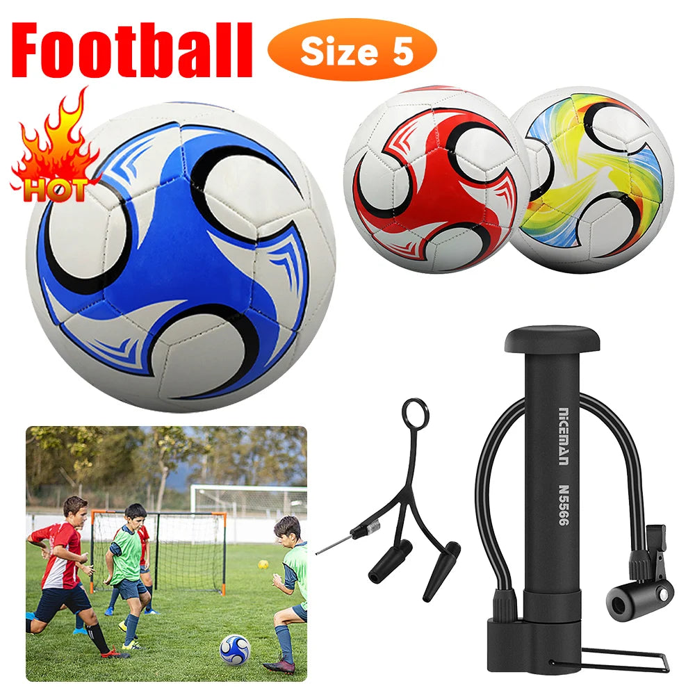 Professional Soccer Ball Standard Size 5 Football Machine-Stitched Football Goal League Ball Sport Training Outdoor for Youth