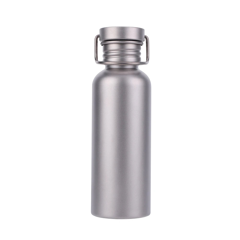 500/600/750ml Titanium Water Bottle with Lid Portable Sports Kettle Leak-Proof Lightweight Drinking Bottle for Outdoor Picnic