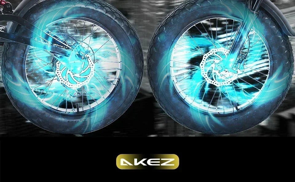 Ebike 2025AKEZ 1500W 48V 18AH Electric Bicycle Full Suspension Removable Battery Fat Tire Hydraulic Brake Adult Electric Bicycle