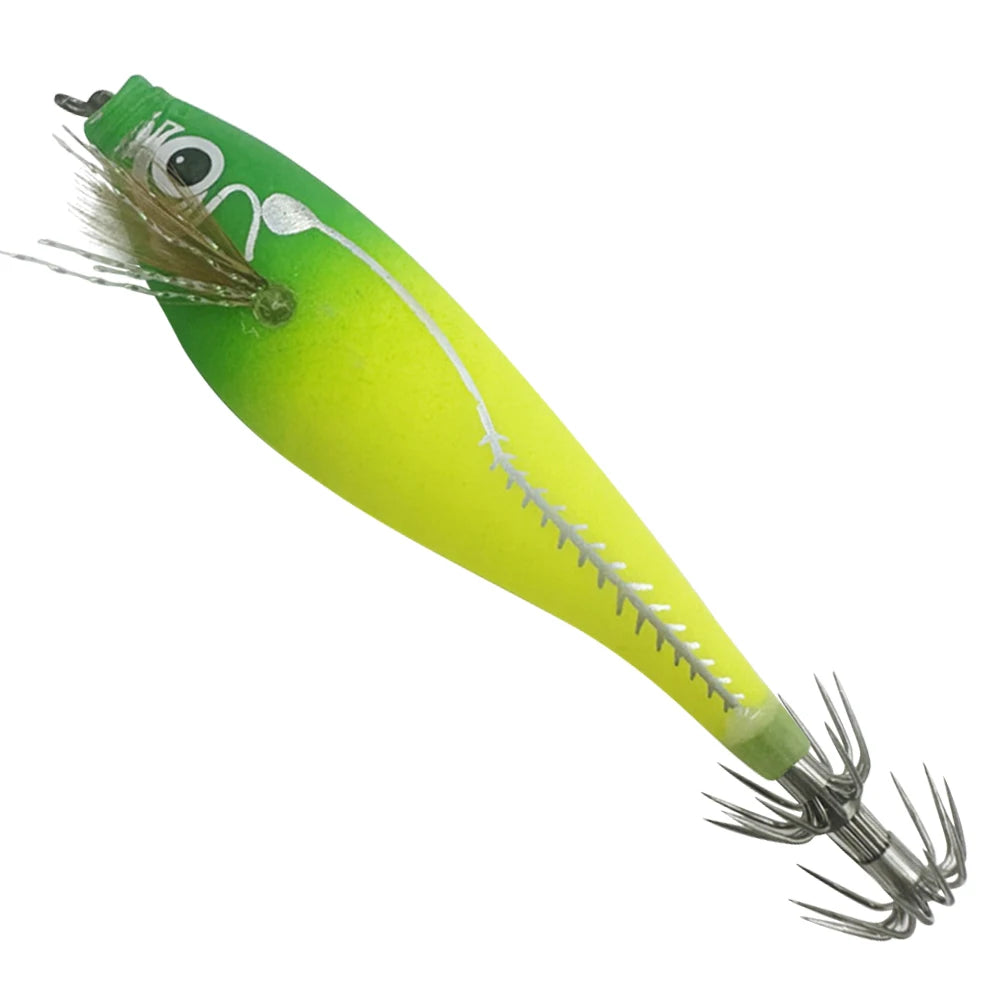 1-3Pcs 110mm 10.5g Fluorescent Fishing Lure Built-In Bead Luminous Jigging Bait Glow In Dark Artificial Squid Hook Jigs Tackle