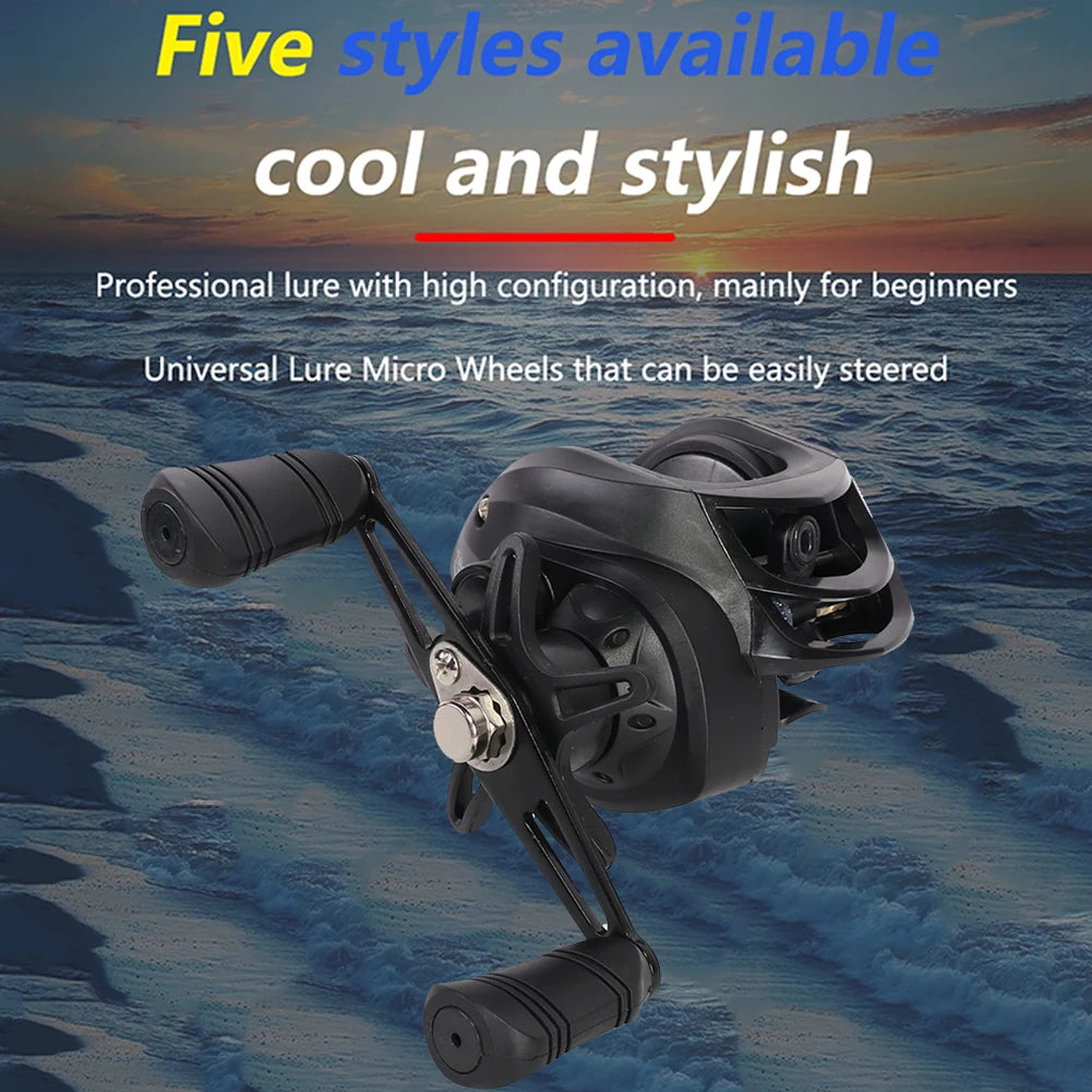 Fishing Reel 7.2/1 Gear Ratio Fishing Reels Wheel Max Drag 10kg Saltwater Freshwater 18+1BB for Beginners Fishing Accessory