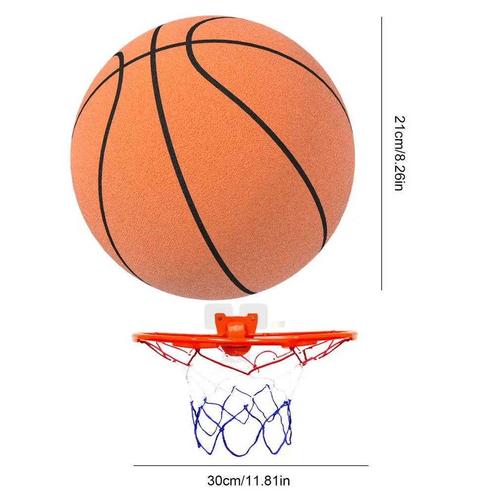 Indoor Silent Basketball With Basketball Hoop Size 3/5/7 Adult Kids Bouncing Mute Ball Foam Bounce Basketballs Child Sports Toy