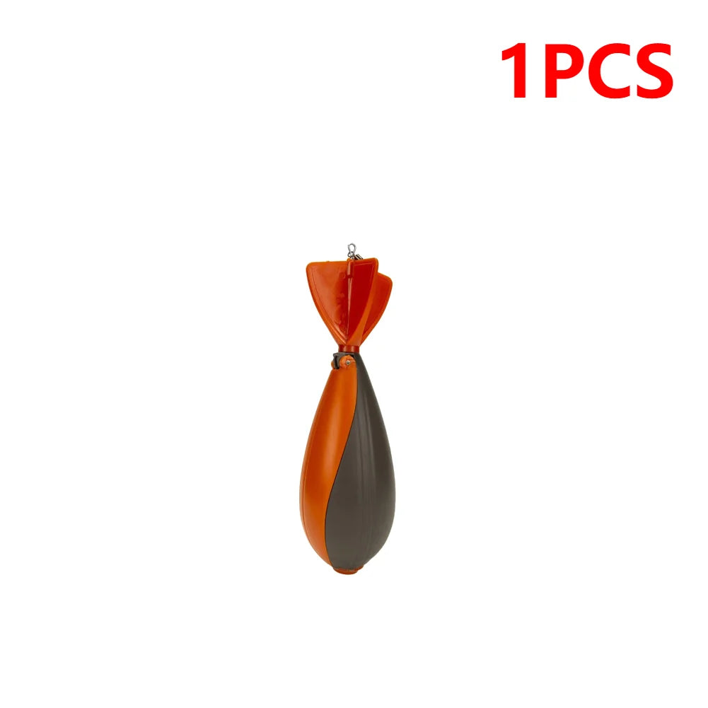 1-5pcs Carp Fishing Rocket Feeder Spod Float Lure Bait Holder Container Spomb Pellet Feeders Position Fishing Accessorie