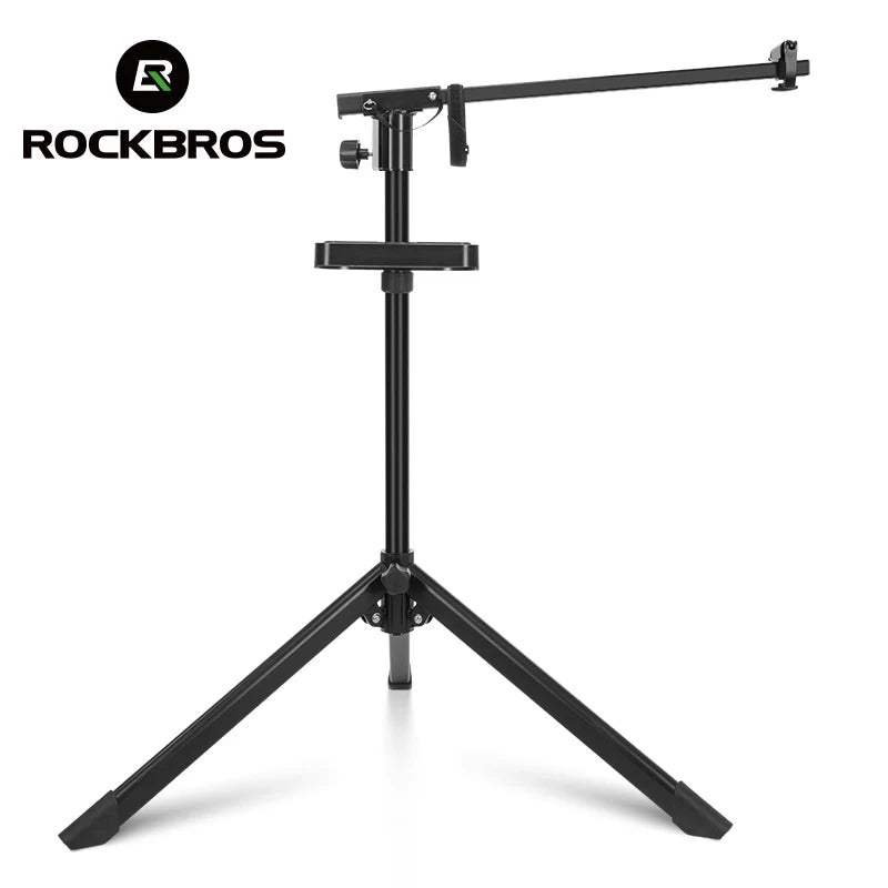 ROCKBROS Bicycle Repair Stand Aluminum Alloy Bike Work Stand Bike Rack Holder MTB Road Bicycle Maintenance Repair Tools Rack