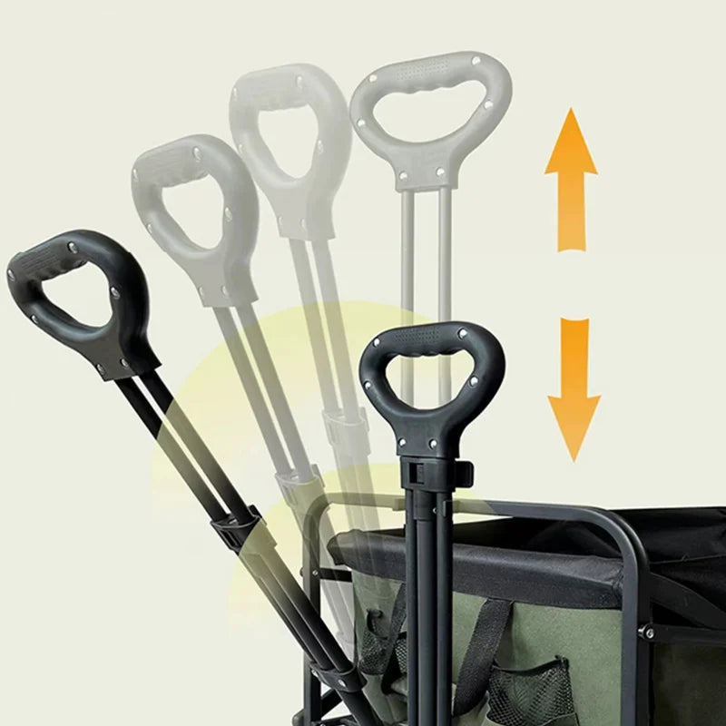 Pull Handle Spare Parts Accessories CollapsibleWagon Cart Beach Handle Replacement For CollapsiblePicnic Camping Cart